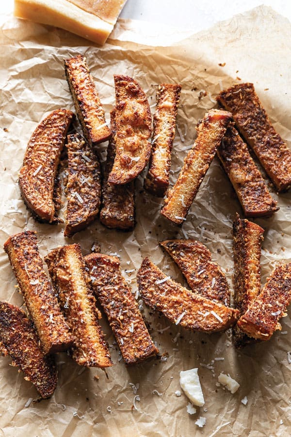 Hot parmesan sticks