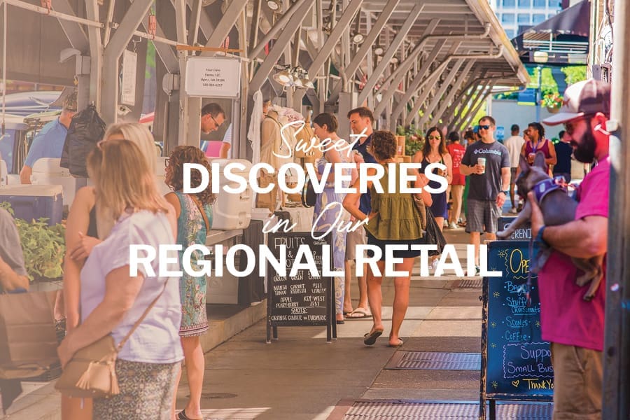 Downtown Roanoke’s Historic City Market is one of many excellent farmers markets to buy gifts, produce and more. ©Downtown Roanoke Inc. - Jennie Marie Photography