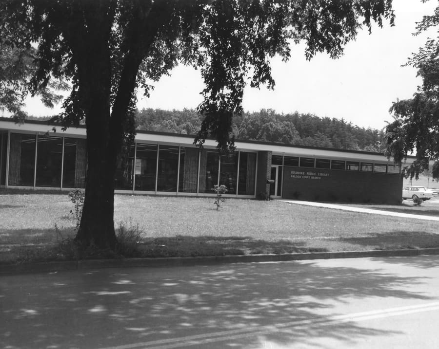 The Raleigh Court Branch Library in 1968, when John was a regular patron.