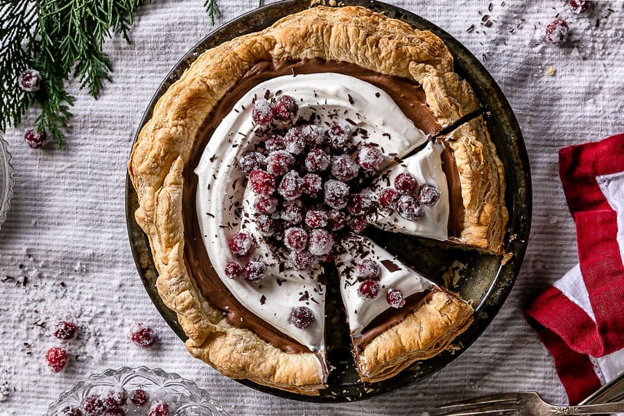 Miller and Rhoads’ Tea Room Chocolate Silk Pie (with a touch of kahlua)