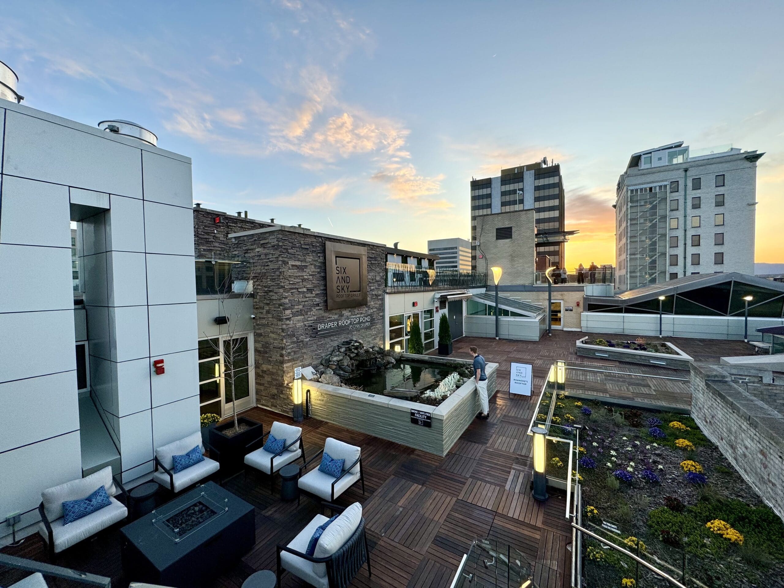 The food is great, but the view might be even better!