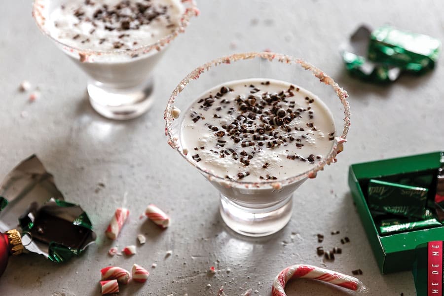 Peppermint Snowflake Cocktail