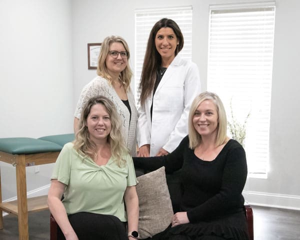 LEFT TO RIGHT: Chelsey Shifflett, LPN; Dr. Alicia Hollis, D.O.; India Stover, RMA; Sarah Whalen, NP-C, Valley Integrative Medicine